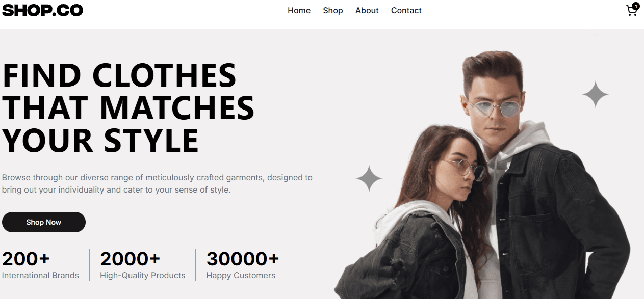 E-Commerce Landing page with admin panel - Web Application by Nexo Tech IT